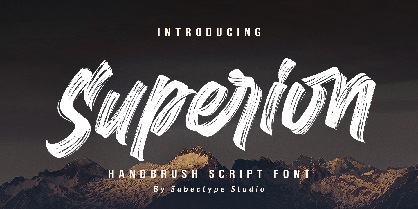 Superion Font preview